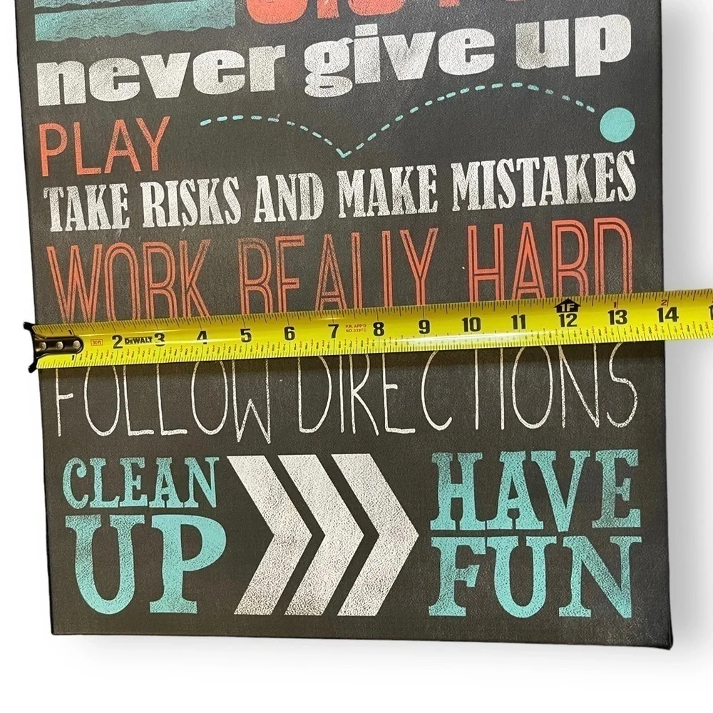 Renewing Minds My Mardel Homeschool Large Wall Art Rules Canvas Satin Trim